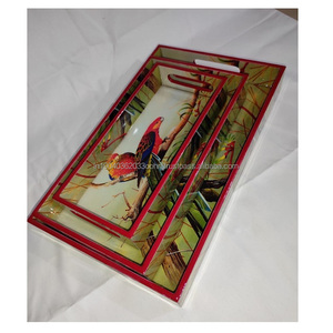 Bandejas de Madera de Diseño Moderno con Diseños y Tamaños Personalizados para Decoración Festiva y Regalos para Exportación desde India - Product Image 5