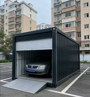 Petite maison conteneur préfabriquée chinoise en panneaux sandwich, utilisable comme garage, atelier, entrepôt, bureau, chambre ou bureau à domicile