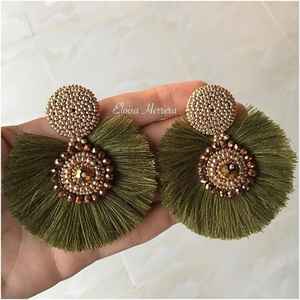 ต่างหูลูกปัดทองสไตล์ยุโรปและอเมริกันชุดลูกปัดตะวันตกสไตล์โบฮีเมียน - Product Image 3