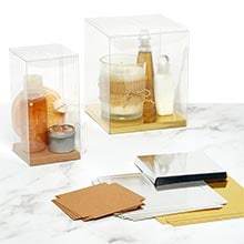 Disposable Clear PET Plastic Gift Boxes for Pop Closed Bottom Rectangular Square for Makeup Packaging Candles Electronic - Product Image 3