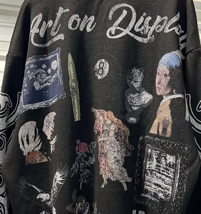 Haute qualité DTG imprimer propre Logo col rond 100% coton surdimensionné poids lourd Baggy Boxy personnalisé recadrée t-shirt hommes - Product Image 3