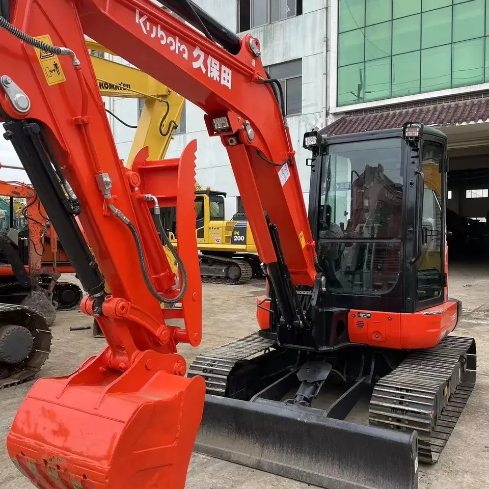 Goede Staat Kubota Engineering Gebruikte Graafmachine Bouwmachine Gebruikt Kx155 Kx155-5 KX163-5 7 Ton Gebruikte Graafmachine Te Koop