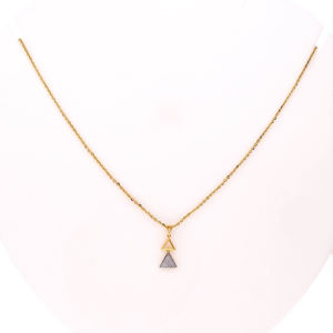 Collar con Colgante de Triángulo Geométrico de Doble Capa, Nuevo y Moderno, para Mujer, Regalo para Fiesta - Product Image 3