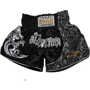Vente directe d'usine Logo personnalisé femmes Muay Thai Shorts Sublimation Broderie Applique Meilleur prix Kickboxing Arts Martiaux Porter - Product Image 1