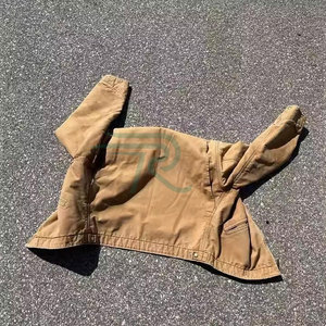 Razorts International Men's Corduroy Jacket Polyester Cotton Solid Casual Spring <b>Work</b> Coat Button Front Oem Service - Product Image 4