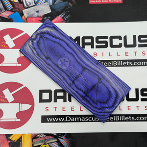 Royal Purple Dollar <b>Sheet</b> Knife Handle Scales Pair Luxurious Violet & Indigo <b>Laminated</b> Birch Wood Resin Blanks for Knife Making - Product Image 6
