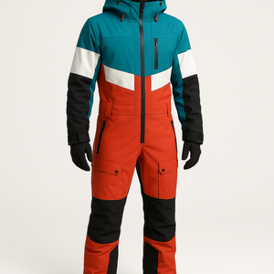 ชุดสกีแบบชิ้นเดียวสำหรับผู้ใหญ่ คุณภาพสูง ทรงหลวม ใส่ได้ทั้งชายและหญิง กันลม กันน้ำ อุ่นสบาย ผลิตจากโพลีเอสเตอร์ 100% เหมาะสำหรับฤดูหนาวและกิจกรรมกลางแจ้ง มีสินค้าพร้อมส่ง - Product Image 2