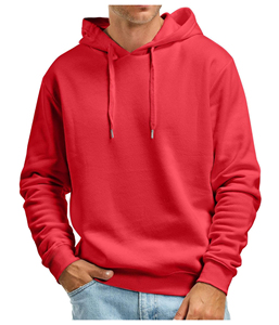 Sudadera con Capucha para Hombre, 100% Algodón, Diseño Sólido, Tejido de Punto, Cuello con Capucha y Logotipo Frontal - Product Image 1