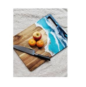 Planche à découper élégante en bambou avec planche à fromage de table de cuisine de qualité en résine PC avec poignée - Product Image 4