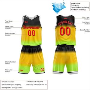Conjunto de Uniforme de Baloncesto Sublimado Personalizado, Ropa Deportiva Informal para Adultos, Jersey Transpirable Antibacterial con Nombre del Equipo Estampado - Product Image 6
