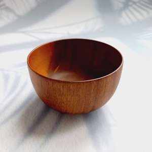 ชามข้าวสำหรับครอบครัว,ภาชนะไม้อาคาเซียทำจากไม้ธรรมชาติเป็นมิตรกับสิ่งแวดล้อมสำหรับร้านอาหารในบ้าน - Product Image 2