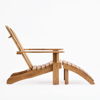 Chaise de jardin inclinable Muskoka Chaise Adirondack d'extérieur avec pouf-Gouda