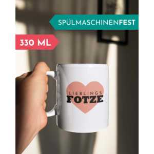 Ensemble de tasses en céramique 'Favorite Pussy' au design original, compatible lave-vaisselle, cadeau idéal pour les amis, pour redonner un sens positif au mot. - Product Image 2