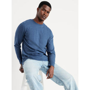 เสื้อสเวตเชิ้ตคอกลมแขนยาวคุณภาพสูง แบบยูนิเซ็กส์ ทรงโอเวอร์ไซส์  รับสกรีนลายตามสั่ง เสื้อยืดผู้ชาย 100% ผ้าเปล่า แห้งเร็ว รับผลิตแบบ OEM - Product Image 3