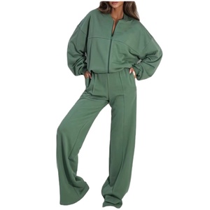 Survêtements en molleton de coton pour femmes Nouvelle arrivée Vêtements de sport de haute qualité Survêtements élégants pour femmes 2026 - Product Image 1