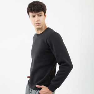 Jersey de corte regular de alta calidad para hombre, sudadera personalizada en blanco con cuello redondo, forro polar transpirable, 340g, patrón sólido, Invierno - Product Image 6