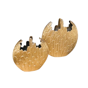 Luxury Minimalist Antique-Finished Metal <b>Feather</b> <b>Vase</b> Royal Home Decorative Aluminium Flower Pot Direct Sale - Product Image 5