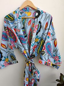 Vente chaude Coton Kimono Robes Tissées Vie Quotidienne Dames Robes Disponibles au Prix de Gros Vêtements de Nuit pour Femmes - Product Image 5