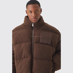 2025 personalizado ligero transpirable a prueba de viento ecológico para hombres chaqueta de lana acolchada cálido cierre de cremallera estilo Casual para - Product Image 2