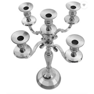Candelabro decorativo de diseño clásico para el hogar y el hotel, candelabro de plata de Metal de primera calidad al precio más barato - Product Image 2