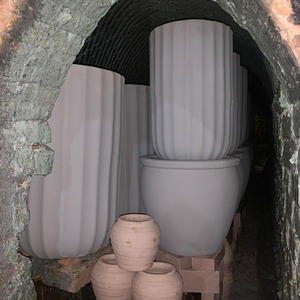 Maceta Clásica de Cerámica con Acabado Esmaltado, Orificio de Drenaje, Duradera, Ecológica, Hecha a Mano, para Uso en Interiores/Exteriores, Jardín, Flores, Verde - Product Image 5