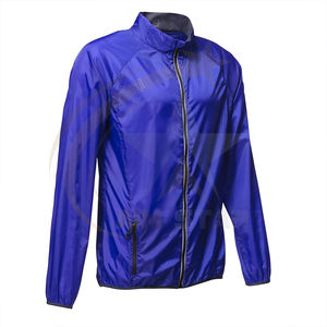 Vente en gros coupe-vent unisexe avec logo personnalisé 100% polyester manteau d'extérieur imperméable à capuche pour l'hiver veste pull à fermeture éclair 2025 - Product Image 2