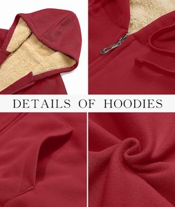 Sudadera con capucha de moda para hombre con cremallera de algodón Fleece Zip Up Hoodie Streetwear Style Jogger Set Sudadera con capucha Sudadera de invierno - Product Image 6