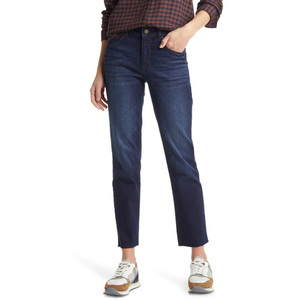 Jeans Caslon(r) Taglia 4 a Vita Alta e Gamba Dritta in Denim Blu, Traspiranti e Lavabili, Stile Semplice e Utilitario, Design High Street con Fiocco - Product Image 1