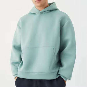 Sudadera con capucha de fabricante al por mayor Fleece cropped boxy fit HOODIE hombres Oversized Boxy rhinestone hoodies - Product Image 1