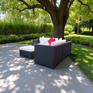 Juego de sofás de mimbre de imitación cómodos muebles de mimbre De Poli ratán para sala de estar, taller para asientos de ocio en Patio - Product Image 5