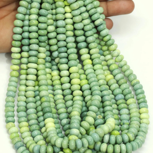 Cuentas Redondas de Ópalo Verde Oliva para Jardín: Piedra Preciosa de Calidad AAA, 7-10 mm - Product Image 2