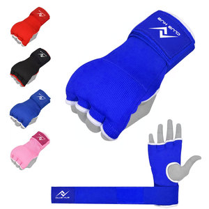 Bandages de boxe MMA Muay Thai avec gants intérieurs en coton et polyester, respirants, durables, soutien du poignet, design imprimé - Product Image 1