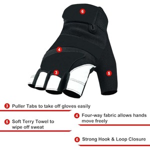 Guantes de fitness para gimnasio con logotipo personalizado de la mejor calidad, venta al por mayor por buen fabricante, nuevo estilo, el mejor material de baja tasa para uso en exteriores - Product Image 6