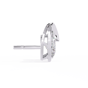 Boucles d'oreilles en or 18 carats avec diamants brillants de laboratoire, design élégant - Product Image 5