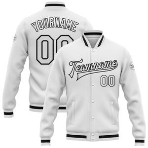 Veste universitaire avec logo brodé pour hommes, uniforme universitaire de baseball personnalisé, veste de baseball vintage pour jeunes, veste d'équipe de sport OEM - Product Image 1