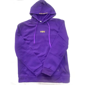 Sudadera con Capucha Holgada de Poliéster/Algodón Estampada Antipilling con Forro Polar para Invierno 'Never Walk Alone' Diseño Harajuku Talla XL - Product Image 2