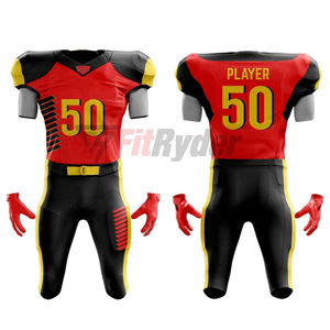 Conjuntos de Camisetas de Fútbol Americano Unisex/Extragrandes con el Mejor Diseño, Uniformes Deportivos de Manga Corta Personalizados de Algodón de Alta Calidad para Exteriores - Product Image 4