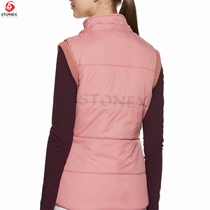 Capuche Amovible Hiver Chaud Confortable Durable Puffy Vest Haute Qualité Puffer gilet Pour Femmes - Product Image 3