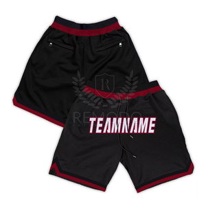 Shorts de basket-ball respirants, couleur et logo personnalisés, 100% polyester, entraînement sportif, vente en gros - Product Image 2