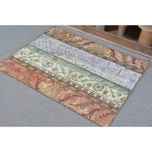 Alfombra Vintage de Lana Marrón Turca de 29x38 Pies, Alfombra de Área Grande para Sala de Estar, Estilo Clásico Patchwork con Respaldo de Látex para Adolescentes - Product Image 4