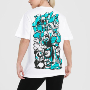 Respirant surdimensionné acide lavé t-shirt femmes Vintage T-shirts goutte épaule Streetwear au prix de gros vêtements pour femmes - Product Image 6