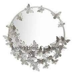 Flower Shape Metal Handmade <b>Wall</b> <b>Mirror</b> Gold Rustic Shade <b>Wall</b> Decorative Mounted <b>Mirror</b> Bathroom and Hotel Restaurants Supplies - Product Image 3