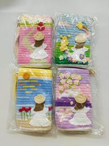 Fancy Crochet Sunflower iPhone Bag Crossbody Crochet Knitted Wallet <b>Coin</b> Purse Handmade Crafts Hollowed Phone <b>Cases</b> Needlework - Product Image 4