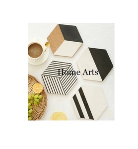 Bestest Quality Mable <b>Coaster</b> <b>Set</b> Hexagon Shape Customized Size <b>Coaster</b> <b>Set</b> For Wholesale Supplier - Product Image 2