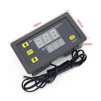 AEK-Tech W3230 Contrôleur de température numérique à double affichage 12V DC avec WiFi et USB