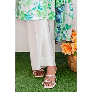 Traje de jardín de 3 piezas sin coser con estampado digital verde para mujer - Product Image 6