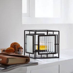 เชิงเทียนเหล็กแฮนด์เมดสำหรับตกแต่งบ้านงานฝีมือแบบพกพาสำหรับตกแต่งบ้าน - Product Image 1