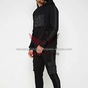 Ensemble de survêtement 2 pièces unisexe avec logo personnalisé en gros: ensembles courts à capuche et jogger pour hommes-Short de qualité supérieure - Product Image 5