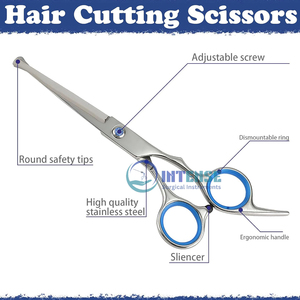 Juego de tijeras de corte de pelo profesional, Kit de peluquería de peluquero, herramientas de salón de acero inoxidable para estilista y suministro OEM al por mayor - Product Image 2