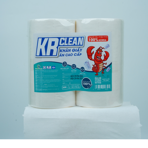 Servilletas Krclean Premium 200 Sábanas 20x10cm Sin Pelusa Altamente Absorbentes 1 Capa de Color PARA EL Hogar Restaurante Fiesta Cena Uso - Product Image 2